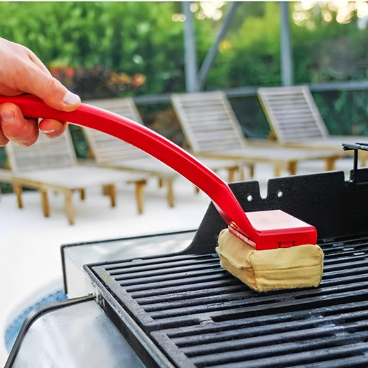Steam Grill Cleaning Brush with Water Activated Pad and Replaceable Head