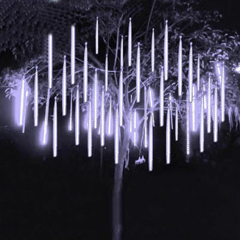 Cascading LED String Lights with Snowfall Effect and 144 Bulbs, 6.5 Feet