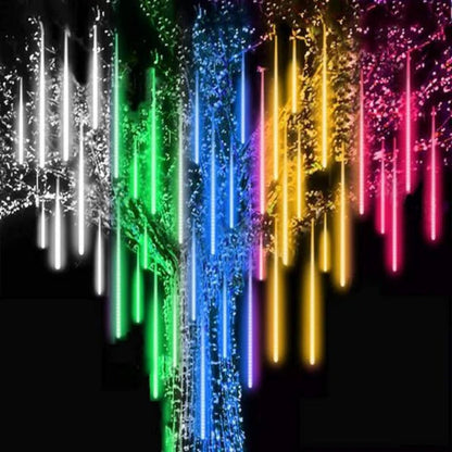 Cascading LED String Lights with Snowfall Effect and 144 Bulbs, 6.5 Feet