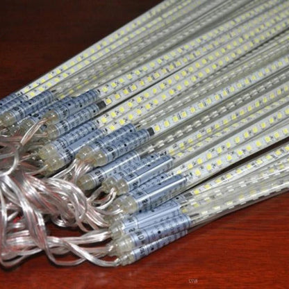 Cascading LED String Lights with Snowfall Effect and 144 Bulbs, 6.5 Feet