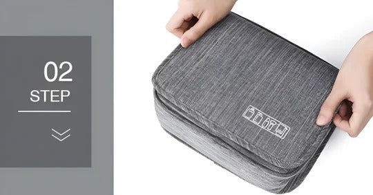 Hanging Travel Toiletry Organizer for Men with Multiple Compartments