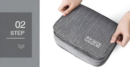 Hanging Travel Toiletry Organizer for Men with Multiple Compartments