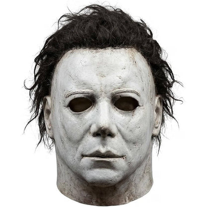 Adult Slasher Mask, White Realistic Latex Horror Mask for Halloween Cosplay and Costume Parties