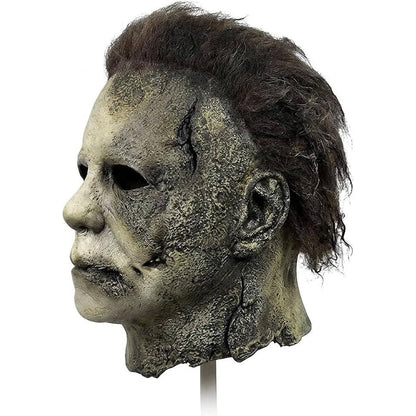 Adult Slasher Mask, White Realistic Latex Horror Mask for Halloween Cosplay and Costume Parties