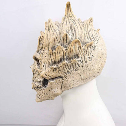 Skull Mask, Full Head Skeleton Mask with Deluxe Latex Helmet Design for Men and Women Halloween Cosplay