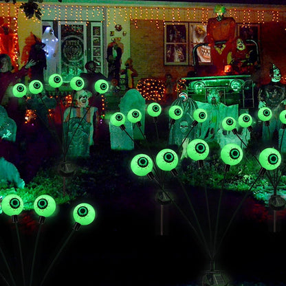 4 Pack Solar Halloween Lights, 24LED, Outdoor Lights for Yard, Garden, Pathway and Party Decor