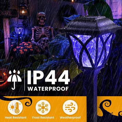 Solar Halloween Lights, Outdoor Pathway Lights for Halloween Yard, Garden and Party Decor