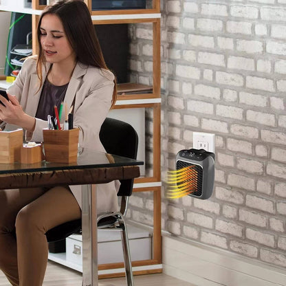 Mini Wall Mounted Heater, Compact Ceramic Electric Heater Fan for Bedroom Dormitory Home and Small Spaces