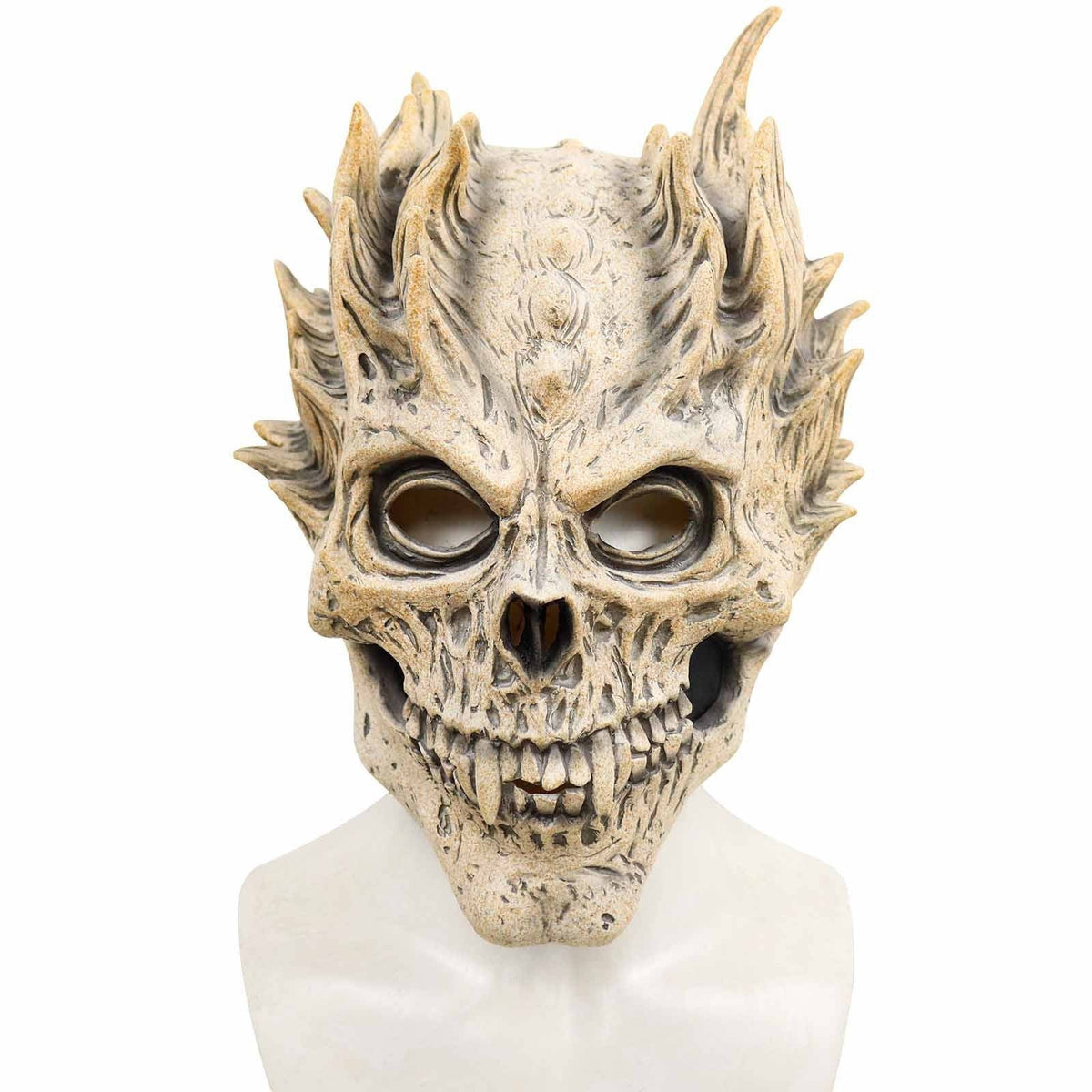 Skull Mask, Full Head Skeleton Mask with Deluxe Latex Helmet Design for Men and Women Halloween Cosplay