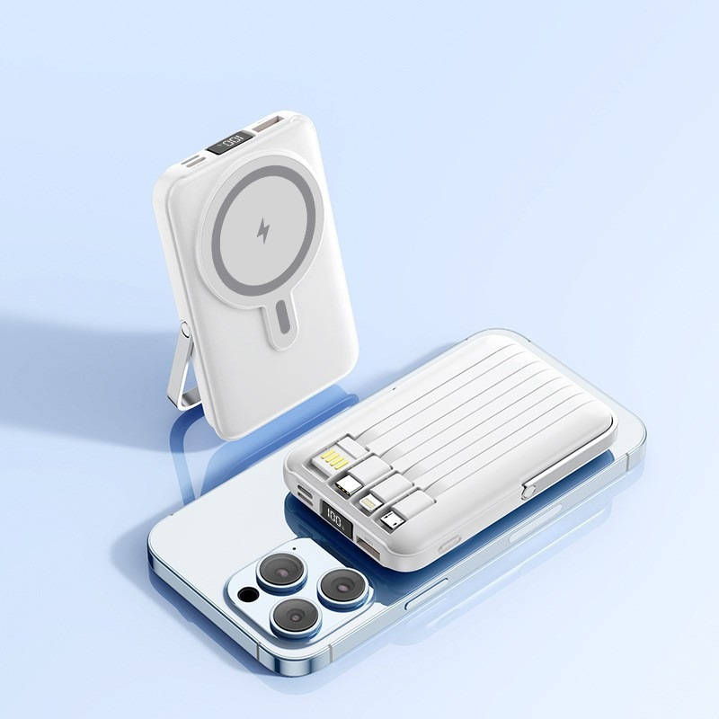 22.5W Fast Charging Power Bank, Portable Wireless Charger, Mini Rechargeable Battery Pack for Smartphones