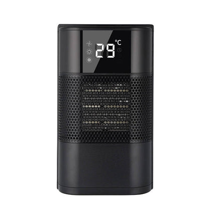Portable Electric Space Heater, PTC Ceramic Desktop Heater with Digital Display and Thermostat for Bedroom Office Home