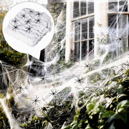 2 Pack 5 FT Halloween Giant Spider Decorations, Hairy Black Fake Spiders for Outdoor Yard, Haunted House and Indoor Party Decor