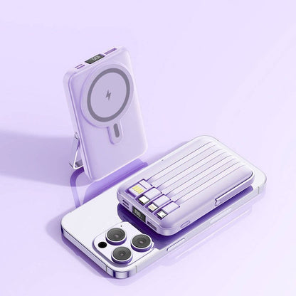 22.5W Fast Charging Power Bank, Portable Wireless Charger, Mini Rechargeable Battery Pack for Smartphones