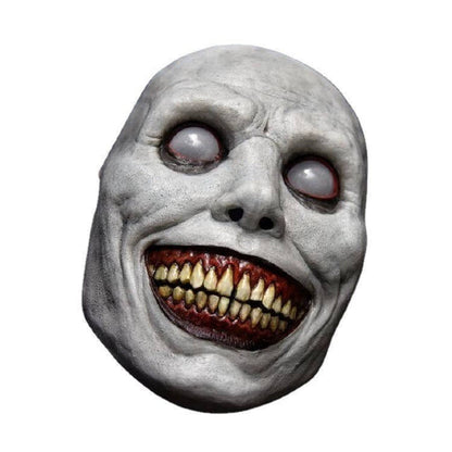 Demon Mask, Scary White Smiling Horror Mask with Eye for Halloween Cosplay and Costume Parties