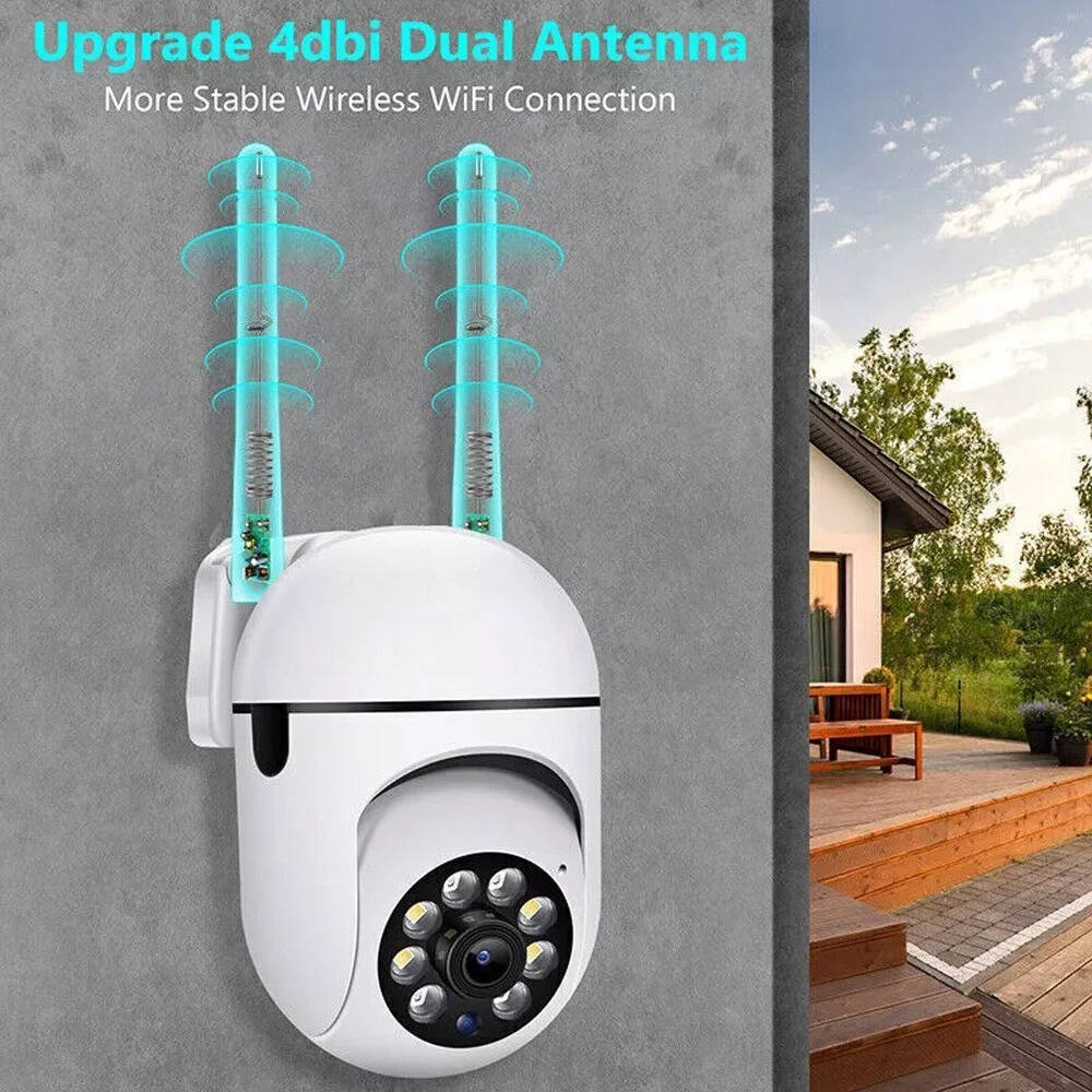 2 Pack Smart Outdoor Wireless Security Cameras, 5G WiFi 1080P HD Night Vision Cameras