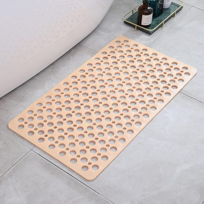 Textured Shower Mat with Grip Pattern Backing and Antibacterial Treatment