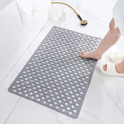 Textured Shower Mat with Grip Pattern Backing and Antibacterial Treatment