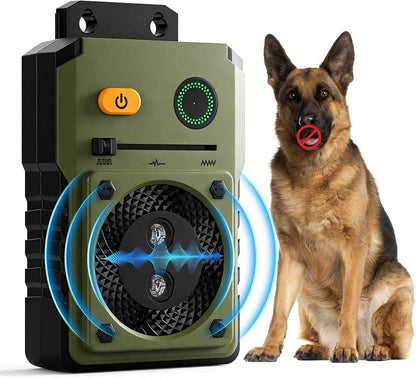 Ultrasonic Bark Deterrent with Automatic Detection and 3 Frequency Modes, 50ft Range