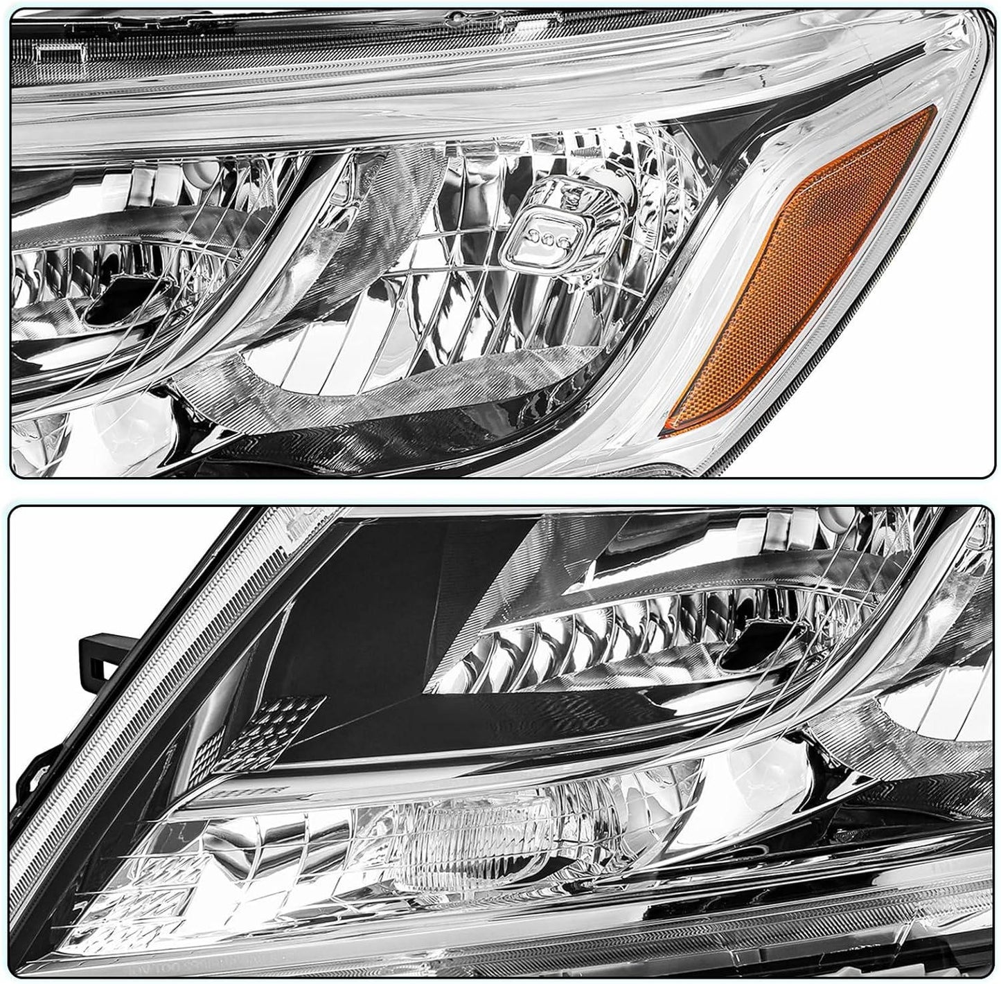 2013 to 2016 Nissan Pathfinder 4 Door Halogen Headlights, Factory Style Replacement Assembly, Left Driver & Right Passenger Side Pair, Direct OEM Fit