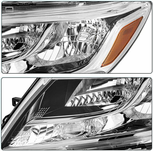 2013 to 2016 Nissan Pathfinder 4 Door Halogen Headlights, Factory Style Replacement Assembly, Left Driver & Right Passenger Side Pair, Direct OEM Fit
