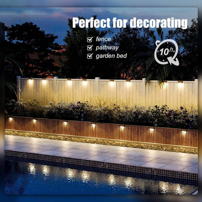 16 Pack Outdoor Solar Deck Lights