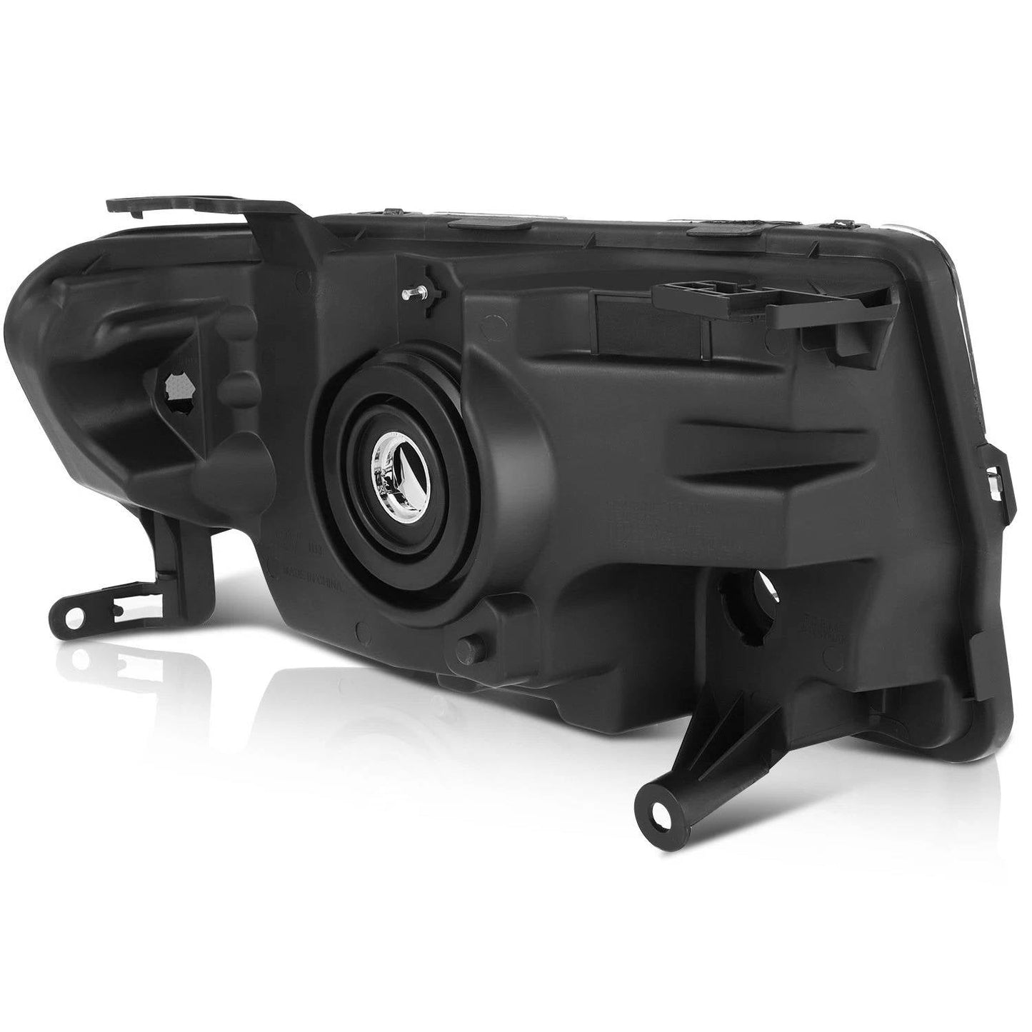2008 to 2012 Ford Escape SUV Headlights, Stealth Black Housing Clear Lens Assembly, Left Driver & Right Passenger Side Pair Set, Direct OEM Fit