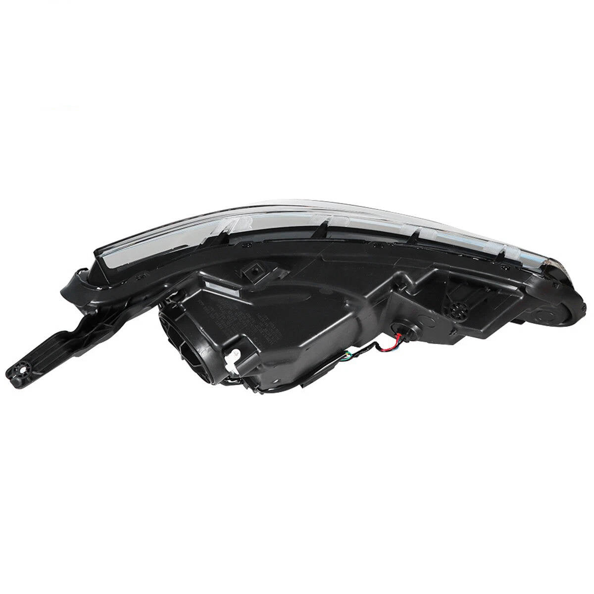 2016 to 2018 Chevrolet Malibu Halogen Headlight, Black Housing Clear Projector Lens, Left Driver Side, Direct OEM Fit