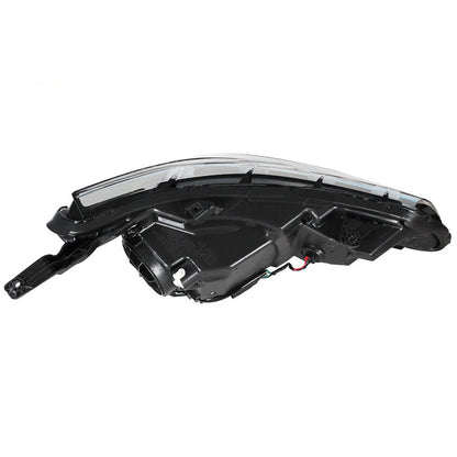 2016 to 2018 Chevrolet Malibu Halogen Headlight, Black Housing Clear Projector Lens, Left Driver Side, Direct OEM Fit