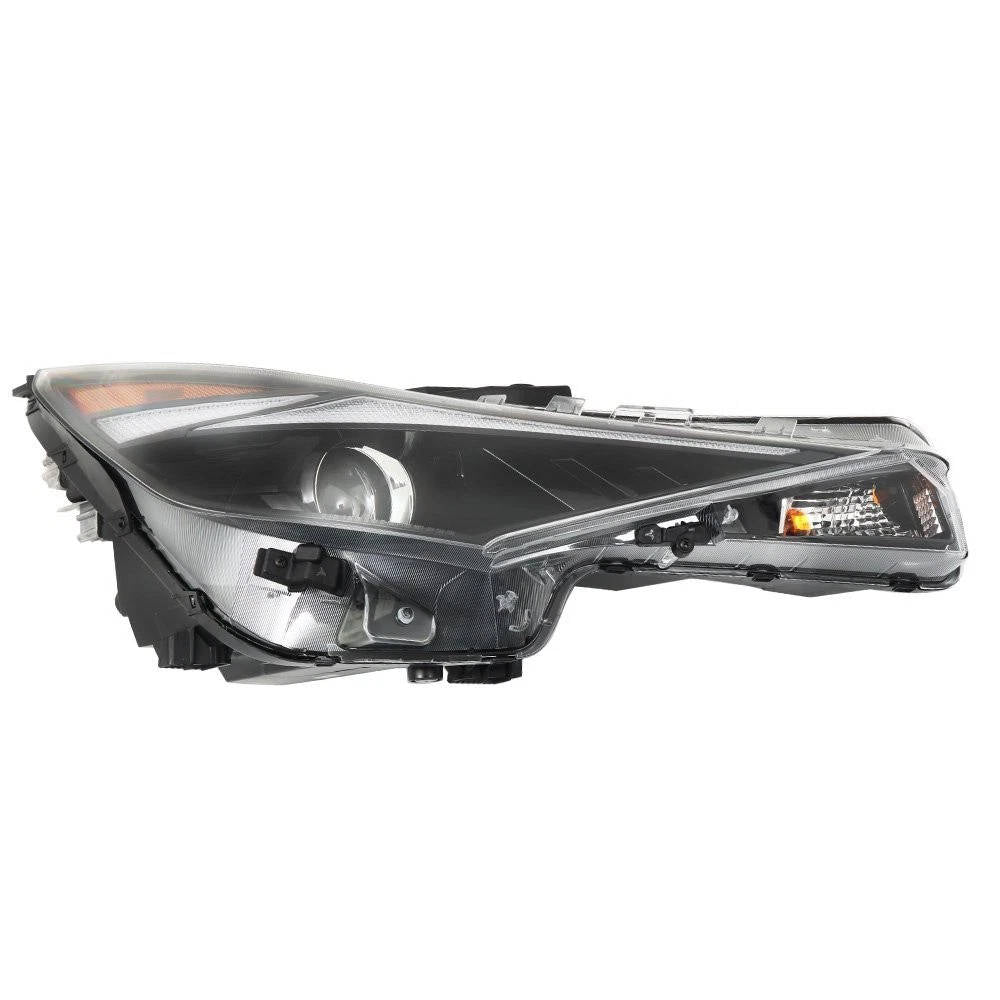 2021 to 2022 Hyundai Elantra Halogen Headlights, Chrome Housing Clear Lens Assembly with LED DRL, Left Driver &amp; Right Passenger Side Pair, Direct OEM Fit