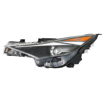 2021 to 2022 Hyundai Elantra Halogen Headlights, Chrome Housing Clear Lens Assembly with LED DRL, Left Driver &amp; Right Passenger Side Pair, Direct OEM Fit