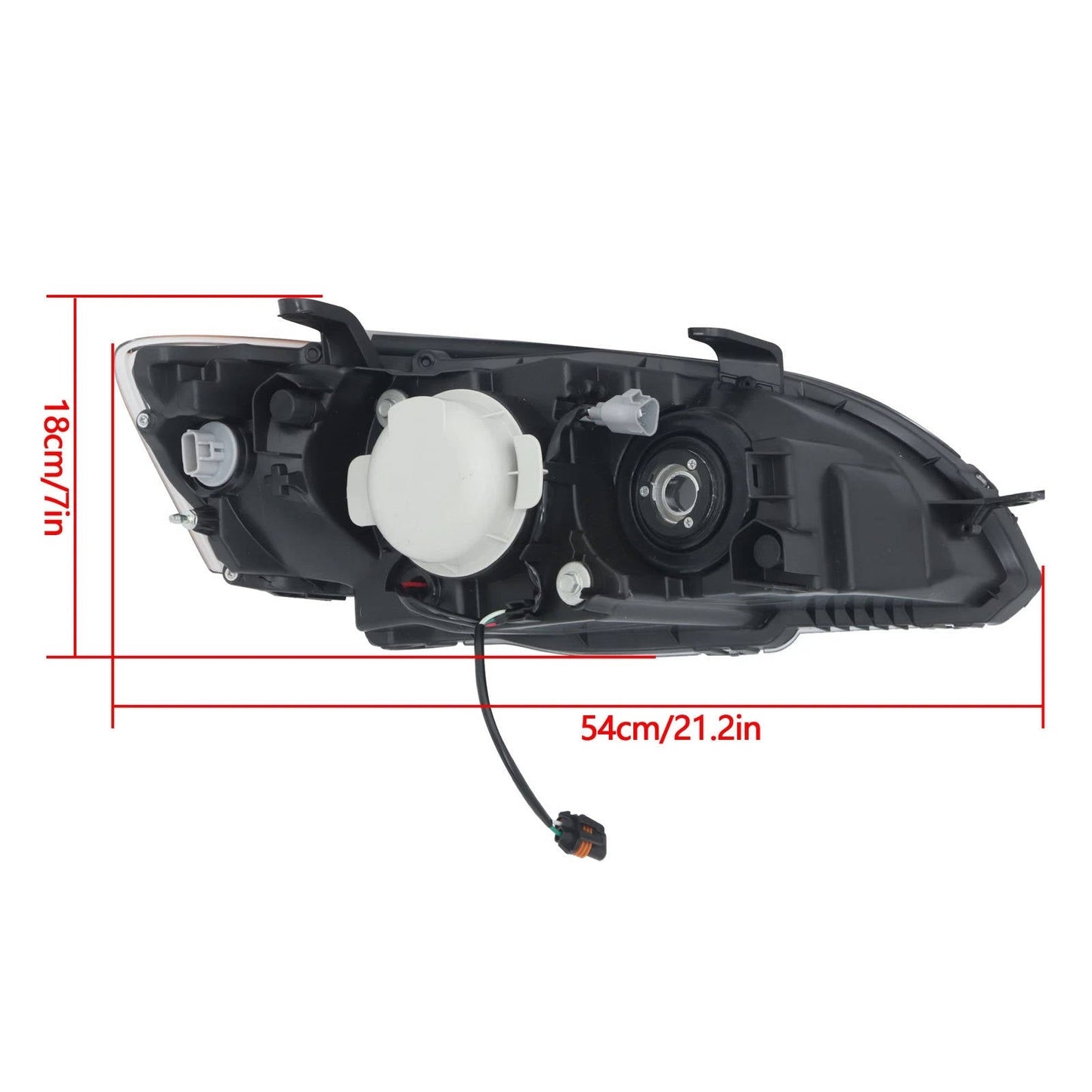 2005 to 2007 Subaru Legacy & Outback Halogen Headlights, Factory Style Replacement Assembly, Left Driver & Right Passenger Side Pair, Direct OEM Fit