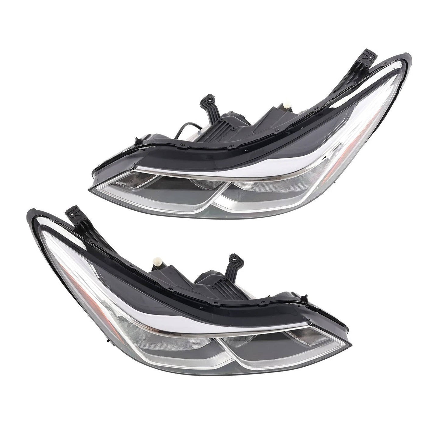 2016 to 2019 Chevrolet Cruze Halogen Headlights, Factory Style Replacement Lens Assembly, Left Driver & Right Passenger Side Pair, Direct OEM Fit