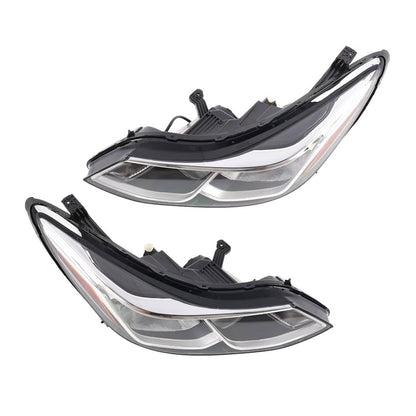 2016 to 2019 Chevrolet Cruze Halogen Headlights, Factory Style Replacement Lens Assembly, Left Driver & Right Passenger Side Pair, Direct OEM Fit