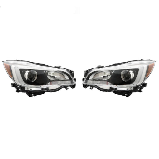 2015 to 2017 Subaru Legacy & Outback Halogen Headlights, Left & Right Side Pair, Factory Style Replacement, DOT/SAE Compliant