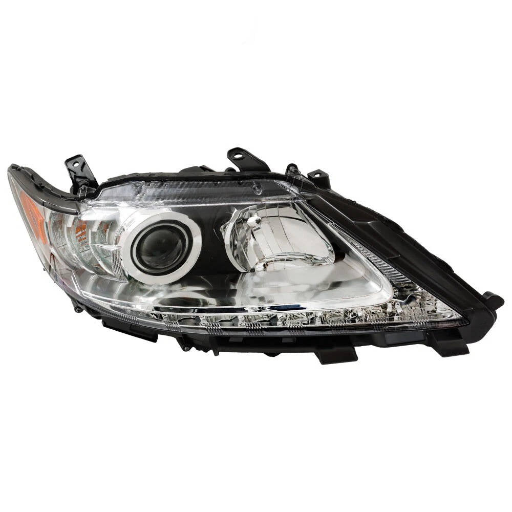 2013 to 2015 Lexus ES300h & ES350 HID Headlights, Chrome Housing Clear Lens, Left Driver & Right Passenger Side Pair, Direct OEM Fit