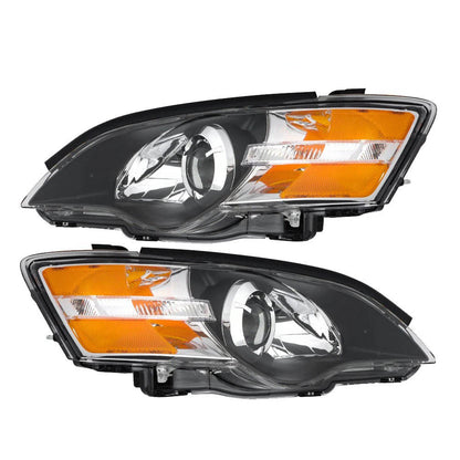 2005 to 2007 Subaru Legacy & Outback Halogen Headlights, Factory Style Replacement Assembly, Left Driver & Right Passenger Side Pair, Direct OEM Fit