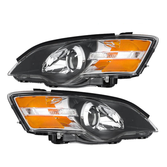 2005 to 2007 Subaru Legacy & Outback Halogen Headlights, Factory Style Replacement Assembly, Left Driver & Right Passenger Side Pair, Direct OEM Fit