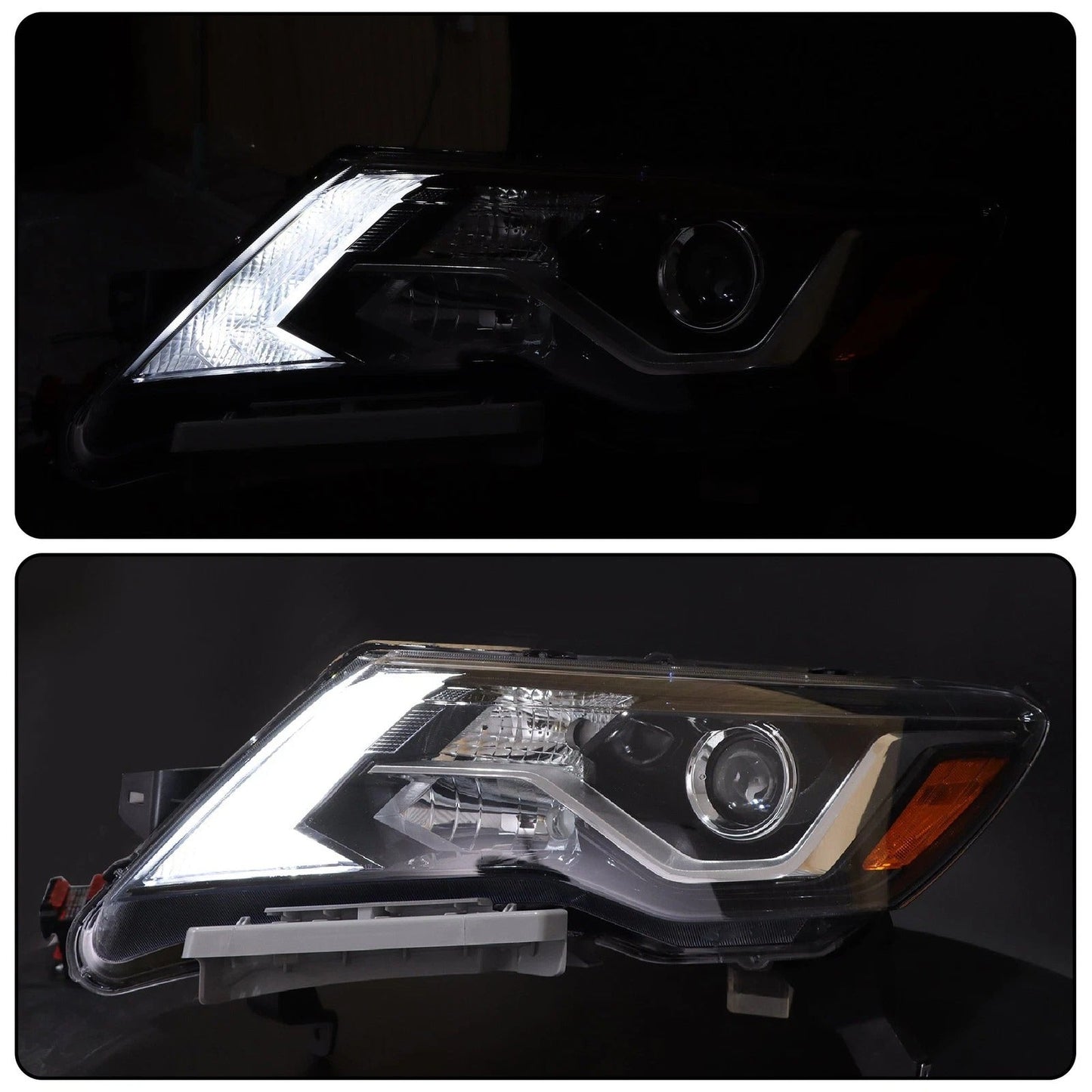 2017 to 2020 Nissan Pathfinder Halogen Headlights, Factory Style Clear Lens Assembly, Left Driver & Right Passenger Side Pair, Direct OEM Fit