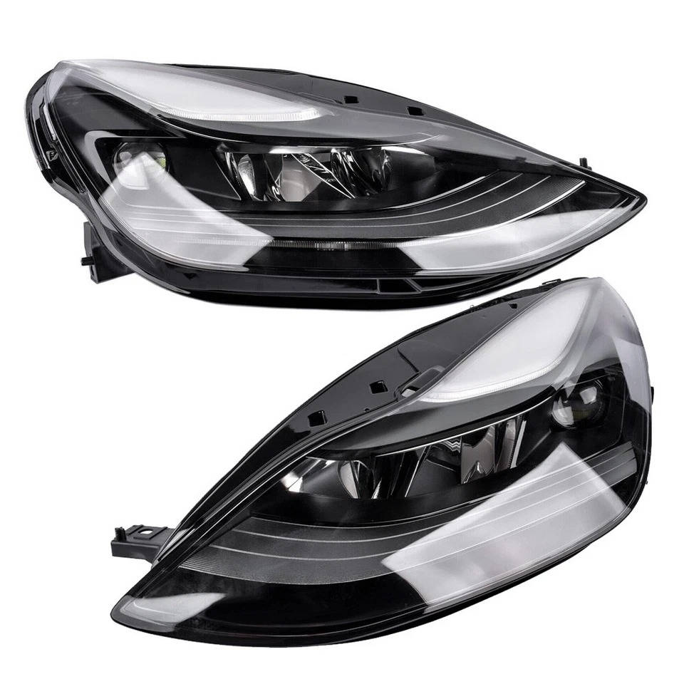 2021 to 2023 Tesla Model 3 & Model Y LED Projector Matrix Headlights, Global Spec Factory Style Replacement, Left Driver & Right Passenger Side Pair Set