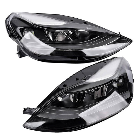 2021 to 2023 Tesla Model 3 & Model Y LED Projector Matrix Headlights, Global Spec Factory Style Replacement, Left Driver & Right Passenger Side Pair Set