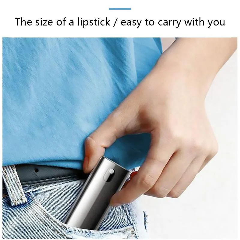 Portable Screen Cleaner with Built-In Microfiber Pad and Spray Bottle
