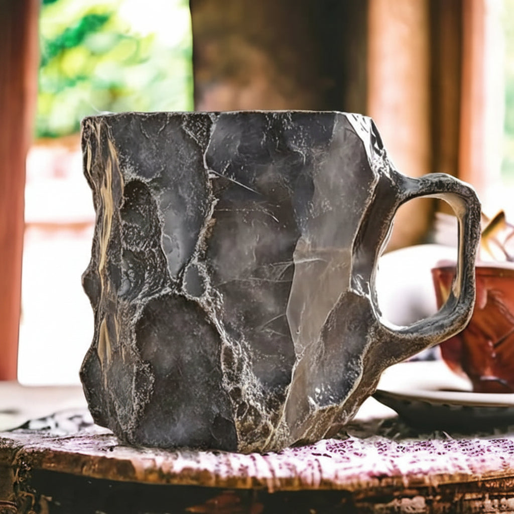 Insulated Coffee Cup Handcrafted Mug Unique Design Crystal