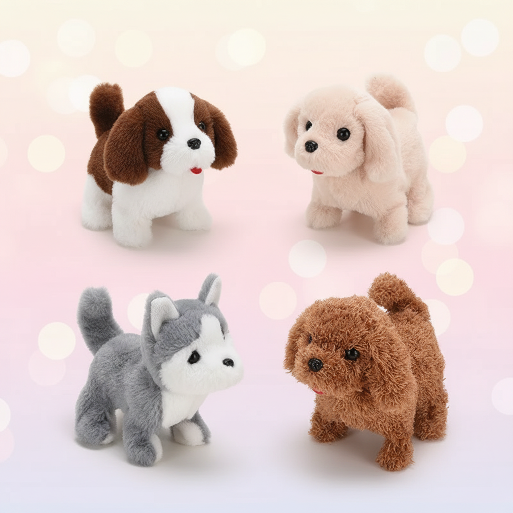 Interactive Dog Toy Robotic Plush Puppy Walking Arcade
