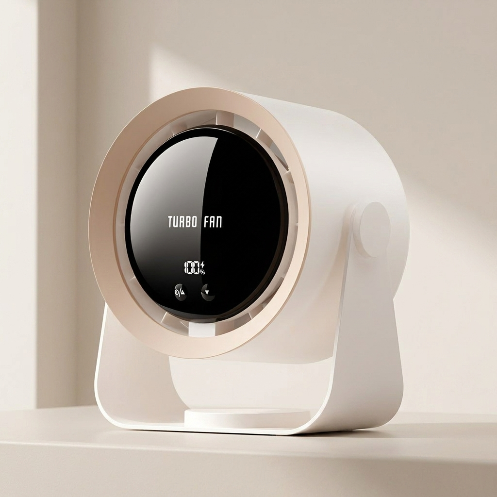 Bladeless Fan Portable Air Circulator with LED Display