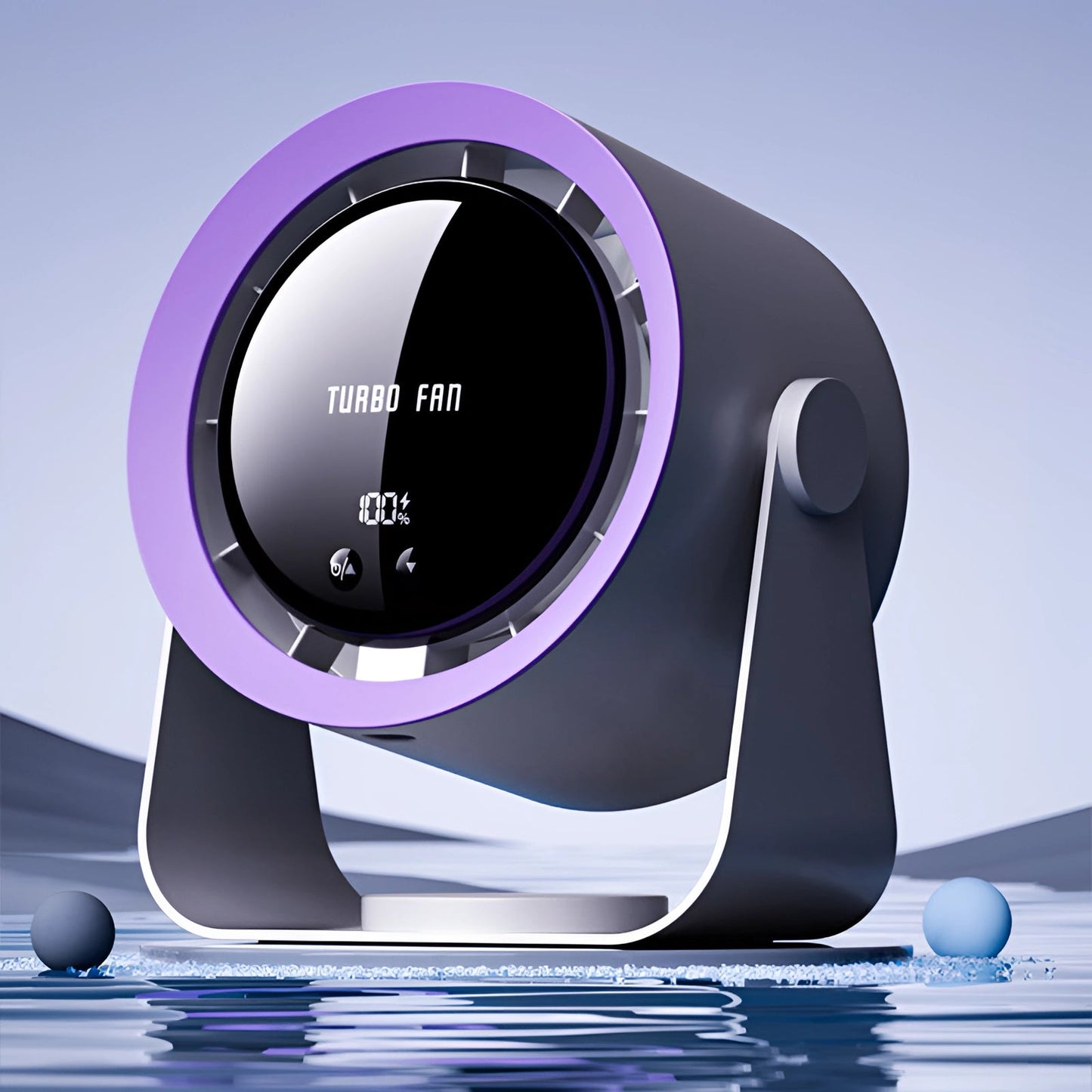 Bladeless Fan Portable Air Circulator with LED Display