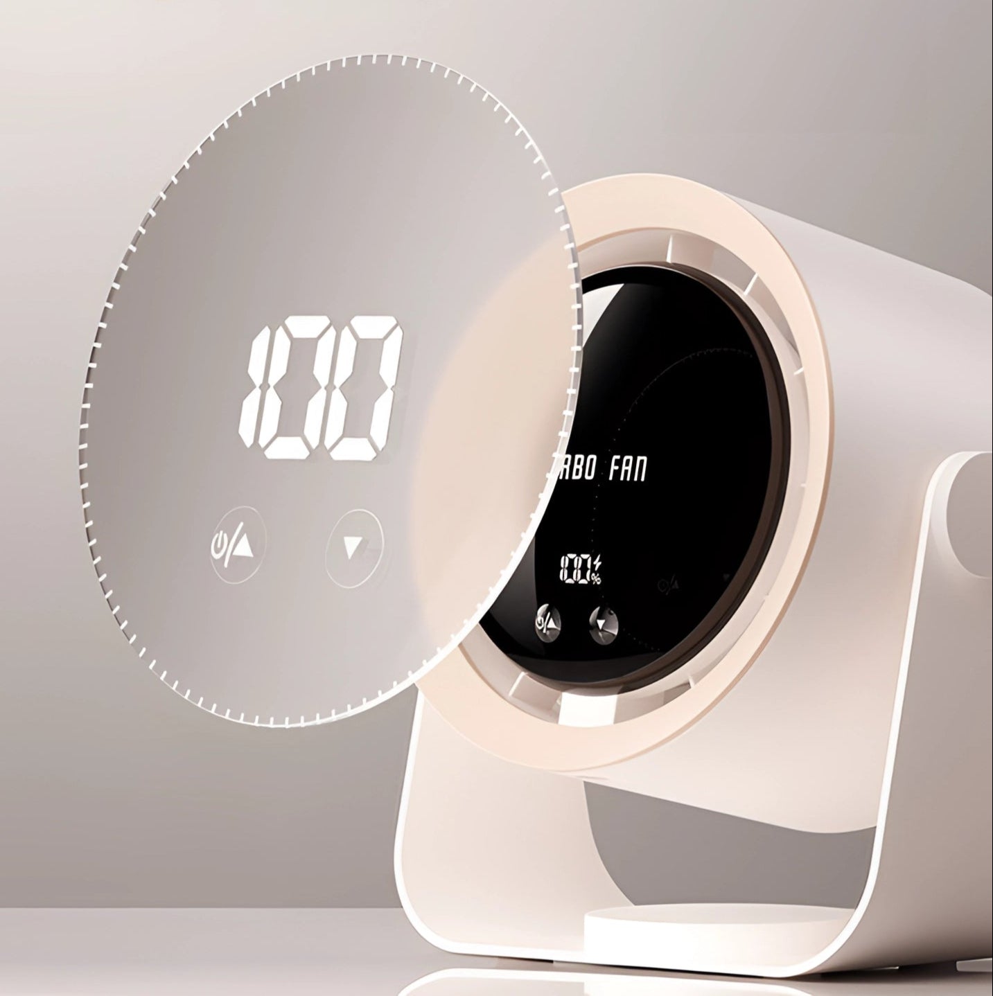 Bladeless Fan Portable Air Circulator with LED Display