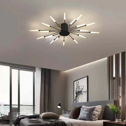 LED Ceiling Light with Integrated Lamps and Even Coverage for Large Rooms
