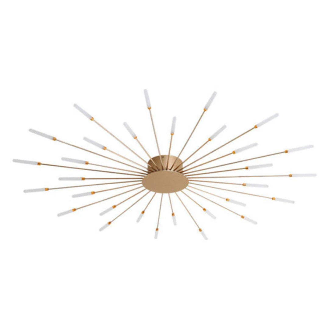 LED Ceiling Light with Integrated Lamps and Even Coverage for Large Rooms