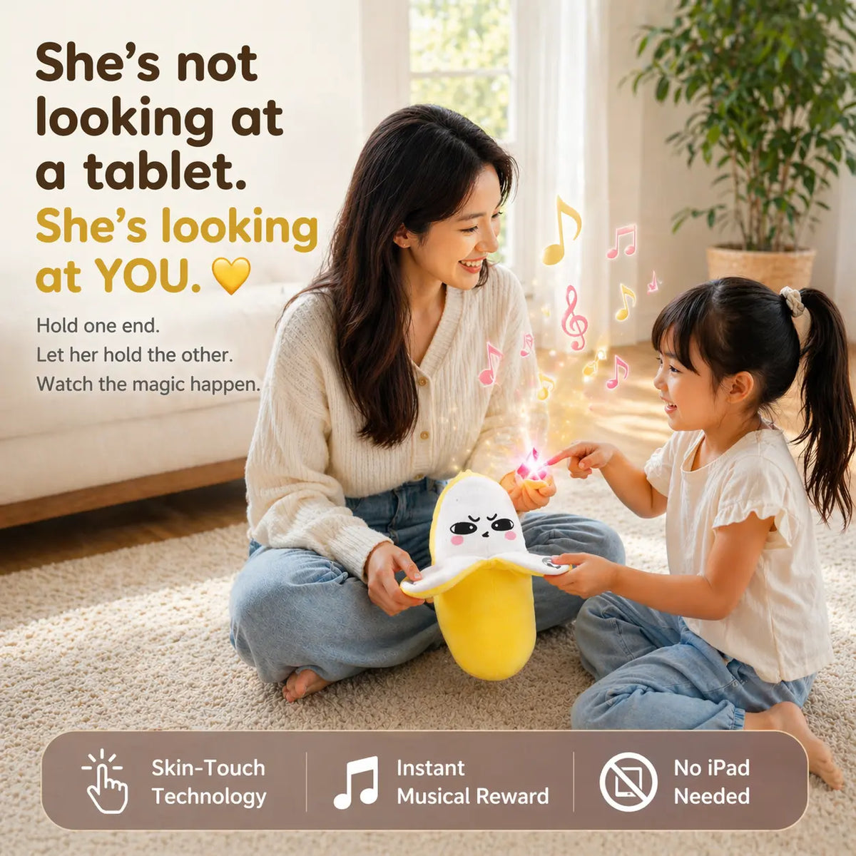 Interactive Plush Toy with Sound and Movement for Parent and Child Play