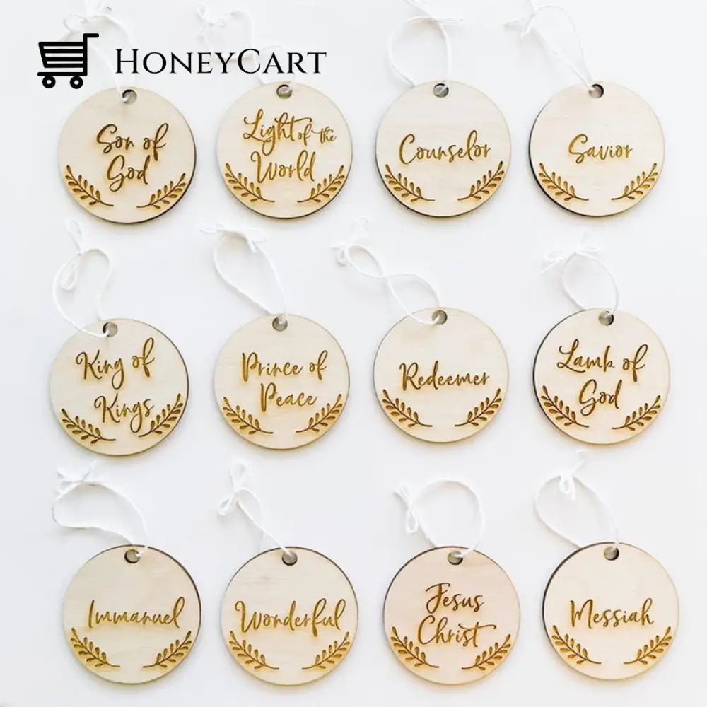Names Of Jesus Ornaments (25 Pcs)